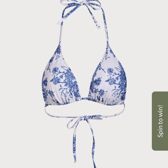 Berlook Floral Halter Triangle Bikini Top and Tie High Cut Leg Bottom - Picture 10 of 15